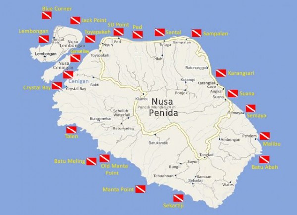 Дайв-сайты Нуса Пениды Дайв-сайты Нуса Пениды